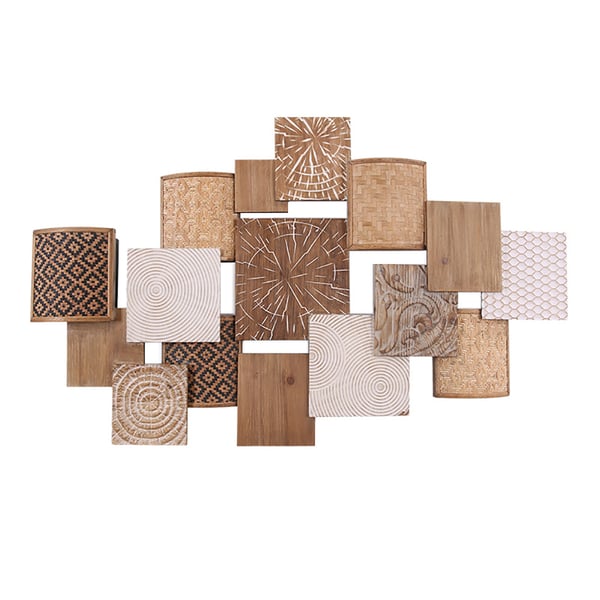 Japandi Wood Wall Decor Hanging Carved Home Bamboo Wall ArtHomary