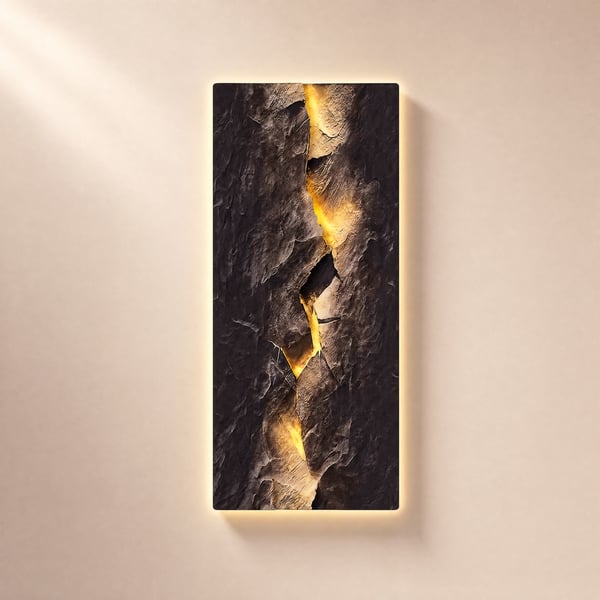 Extra-Large Modern LED Wall Art with Backlit Light Home Decor — USB Powered