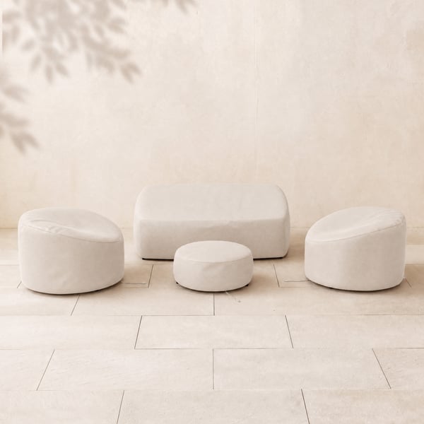 600D Tough Canvas Waterproof Outdoor Patio Furniture Covers in Beige
