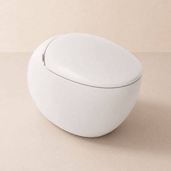 Oluxe G3 Egg-Shape Automatic Smart Bidet Toilet with Built-in Tank, Dual Flush 1.32/1.58 GPF