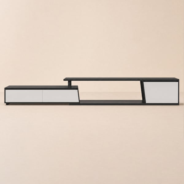 Fero 71"-110" Extendable TV Stand with 3 Drawers