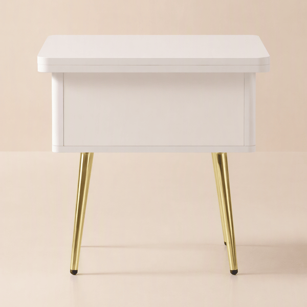 Table basse blanche extensible multifonctionnelle moderne avec rangement