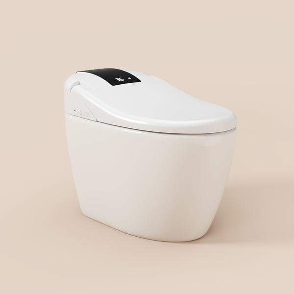 Hynova AX8 Pro Smart Bidet Toilet with UV Sterilization, White, 1.28 GPF