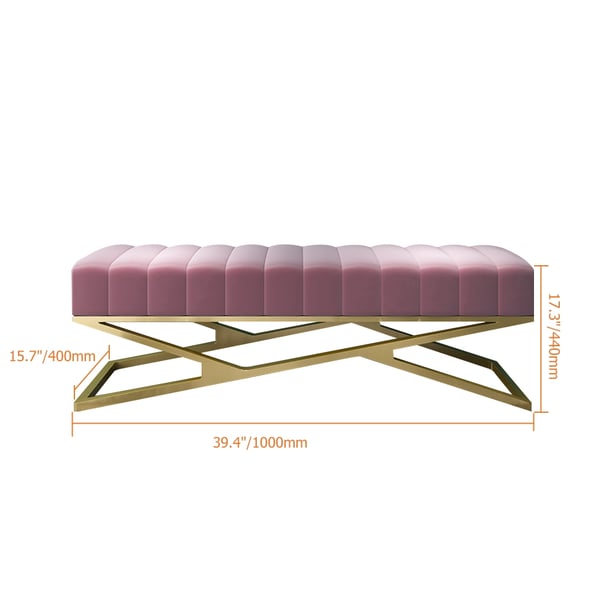 HOMCOM Banc d'entrée rembourré en boucle, banc ottoman moderne en forme de U pour chambre à coucher, salon, couloir, marron clair 119,4 cm HOMCOM Banc d'entrée rembourré en boucle, banc ottoman moderne en forme de U pour chambre à coucher, salon, couloir, marron clair 119,4 cm