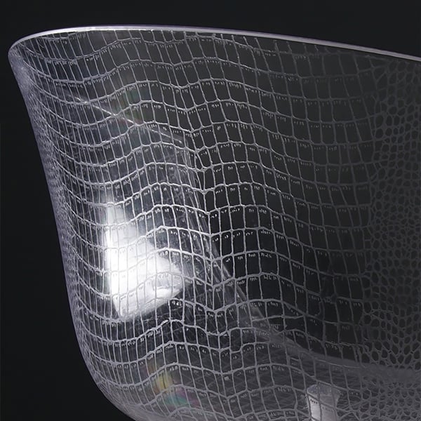 Modern Clear Office Chair PVC Material Task Chair for Desk with