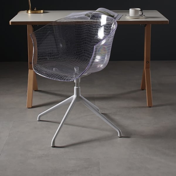 Modern Clear Office Chair PVC Material Task Chair for Desk with