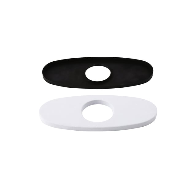 Faucet Deck Plate Escutcheon for 1Hole Faucet Installation Matte Black