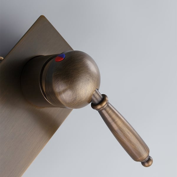 OneHandle Solid Brass WallMount Bathroom Sink Faucet with Swivel