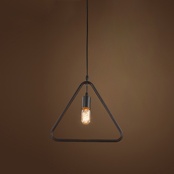 Industrial Loft Black Rust Metal Vintage Edison Bulb Pendant Light C-Homary - Metal And Edison Bulb Apartment Decor
