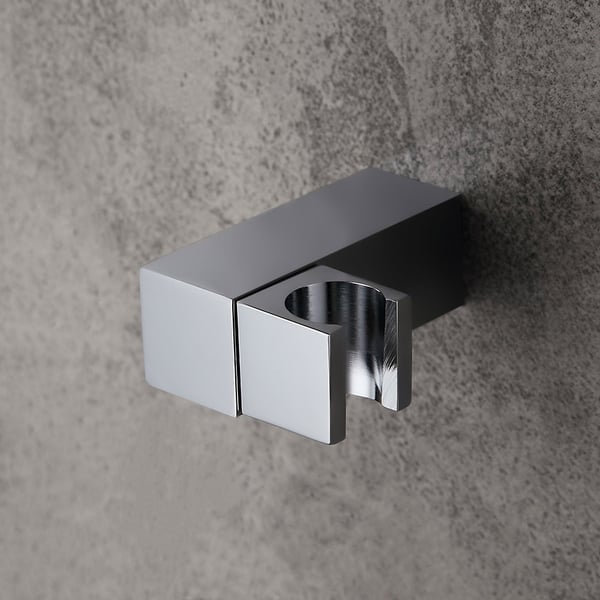 Solid Brass Chrome Square Wall Mount Hand Shower Holder Homary AU