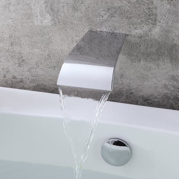 Milly Stainless Steel Wall Mounted Waterfall Bathroom Spout Polished