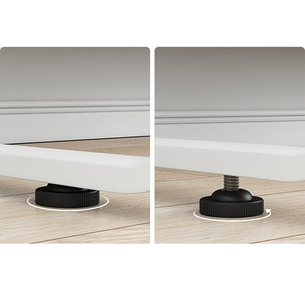 Modern Office Desk with Drawers Rectangular Writing Desk MDF&Metal Homary