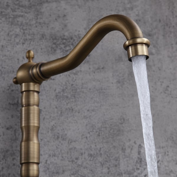 Chester Classic Style Single Handle Swirling Kitchen Tap Solid Brass in