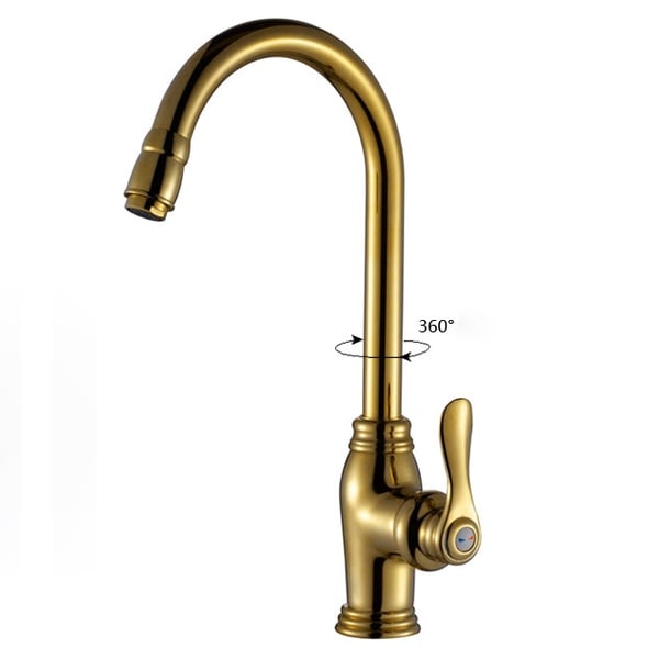 Classic Monobloc Single Handle Elegant Swan Neck Kitchen Mixer Tap ...