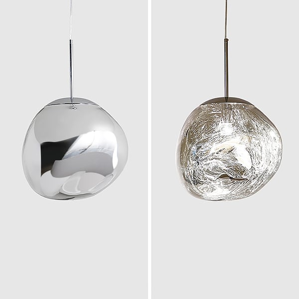 Magische moderne unregelmäßige Glaskugel-Metall-Einzellicht-große ...