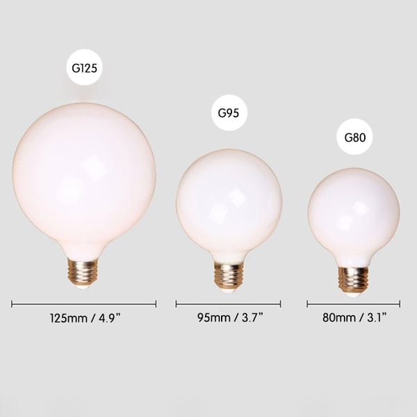 6 W LED E27 Globe Glühbirne in Weiß G80