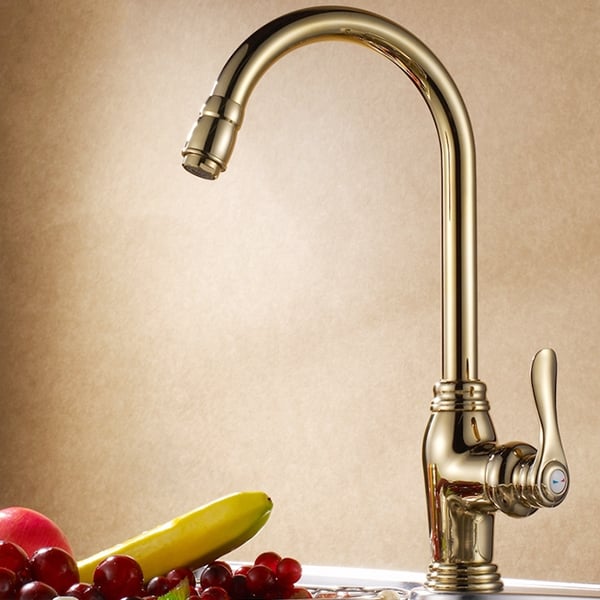 Classic Monobloc Single Handle Elegant Swan Neck Kitchen Mixer Tap ...
