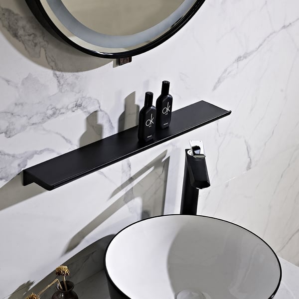 Modern Single Sink Vanity Black And White Bathroom Vanity with Sink