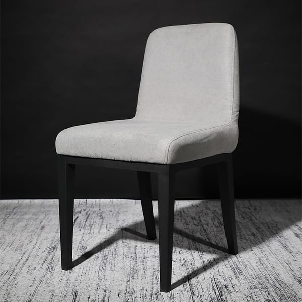 Grey Dining Chair Cotton&linen Upholstered Dining Chair Foldable
