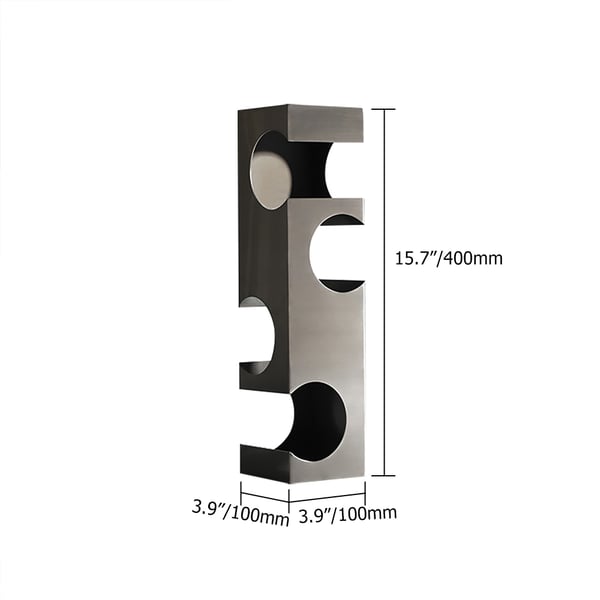 Modern Unique Rectangular Standing Wine Rack in Grey Homary AU