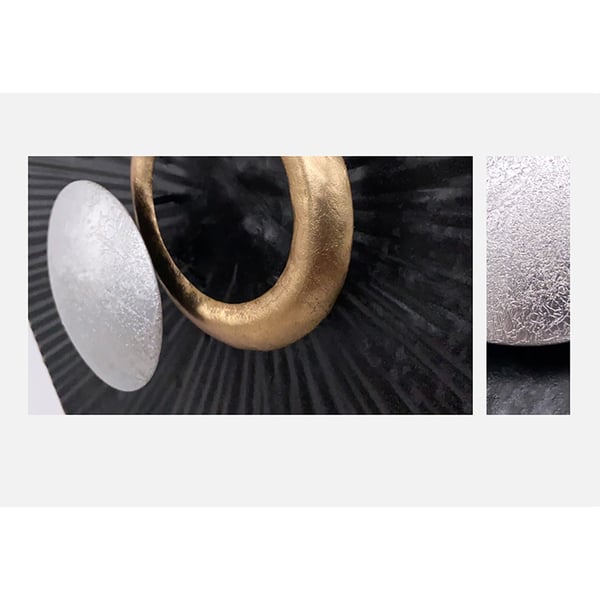 Boho 3Piece Metal Decorative Wall Disc Art Decor Set Homary