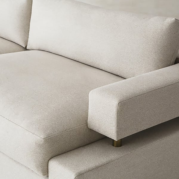 86.6" Upholstered Sofa Loveseat Couch Solid Wood Frame SofaHomary