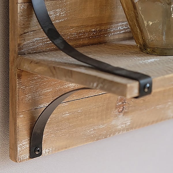Rustic Retro Floating Shelves Storage Display ShelfHomary