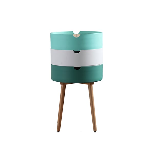 Modern 3-Tiered Round Adjustable Storage Cabinet End Table | Homary UK