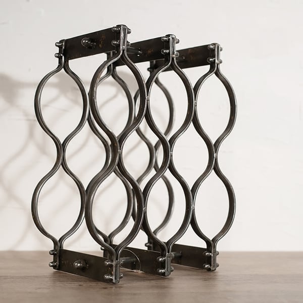 Industrial Metal Tabletop Wine Rack Storage Rack Storage Rack Homary