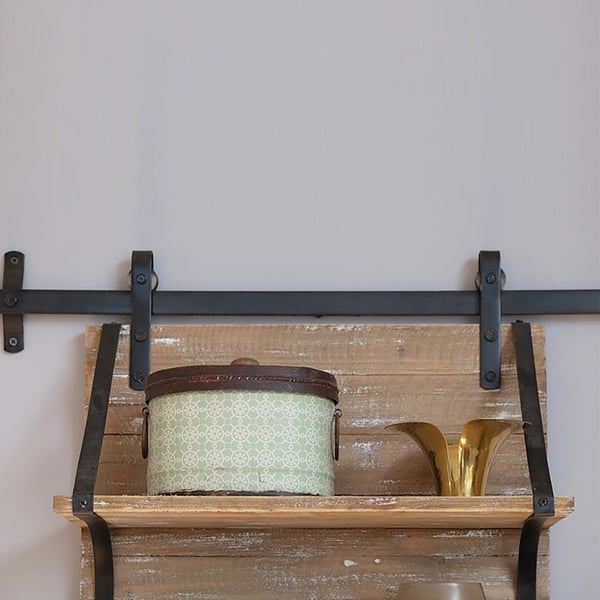 Rustic Retro Floating Shelves Storage Display ShelfHomary