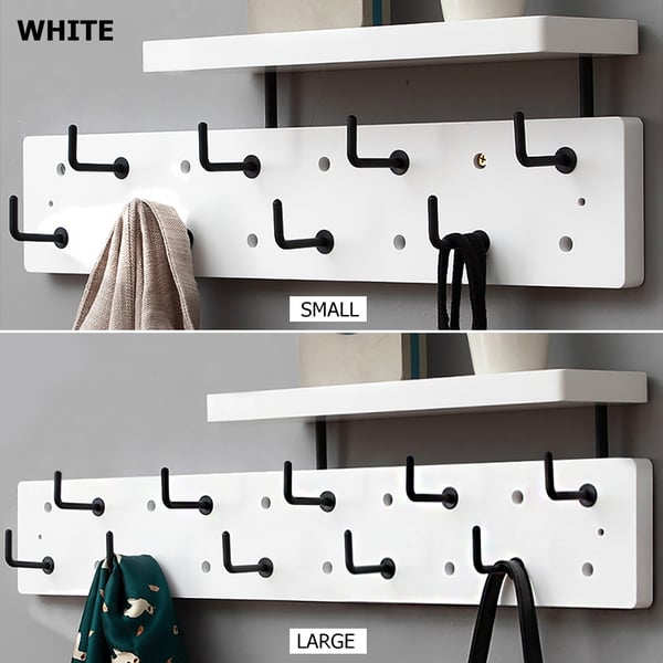 Modern Wall Mounted Coat Rack with Shlef and HookHomary