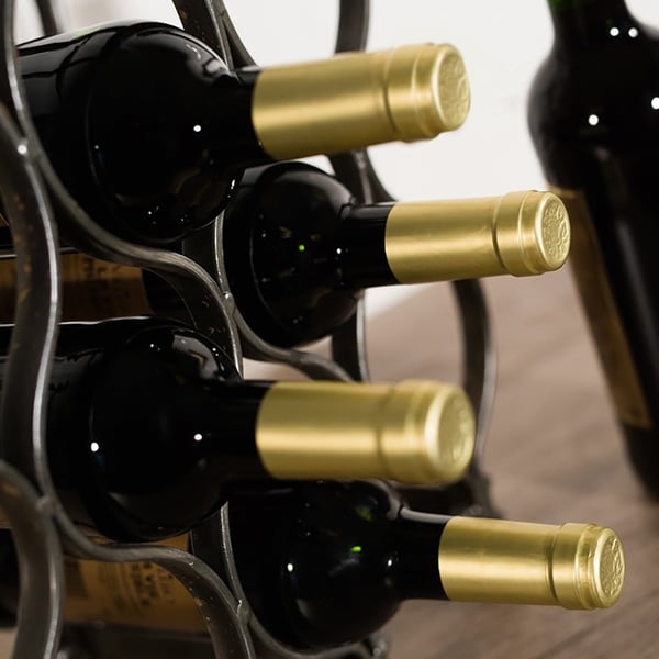 Industrial Metal Tabletop Wine Rack Storage Rack Storage Rack Homary