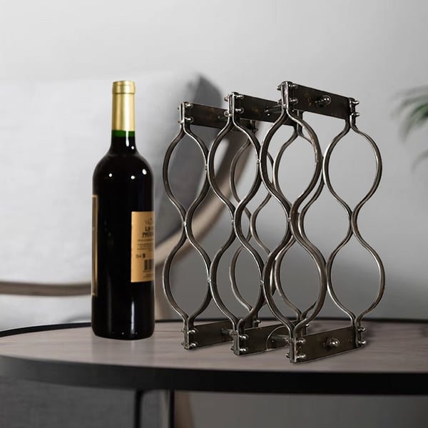 Industrial Metal Tabletop Wine Rack Storage Rack Storage Rack Homary