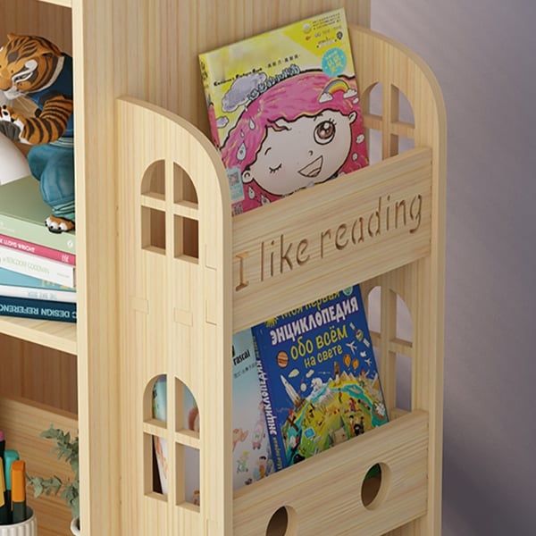 Kids Bookshelf Swivel Storage Toy Organizer Homary