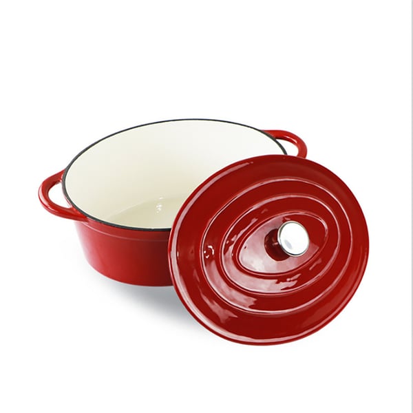 Enameled Cast Iron Oval Dutch Oven Oval Cocotte Homary UK