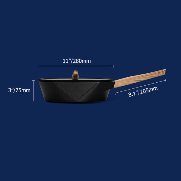 Aluminum Nonstick Saute Pan Vertical Saute PanHomary