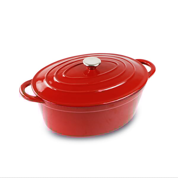 Enameled Cast Iron Oval Dutch Oven Oval Cocotte Homary UK