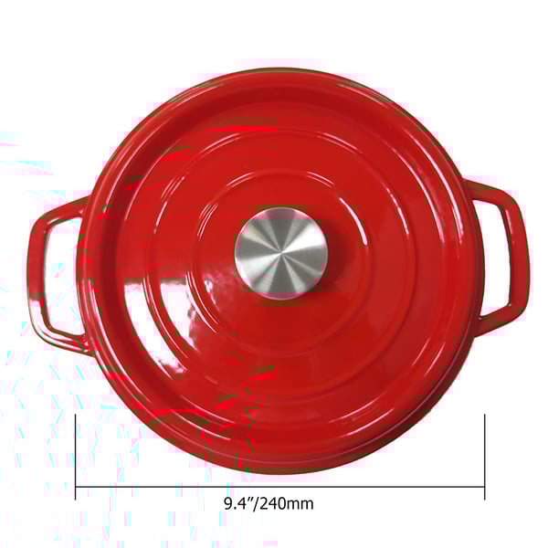 Nonstick Cast Iron Round Dutch Oven French Oven Cocotte Homary