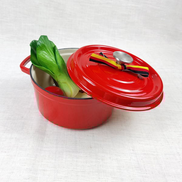 Nonstick Cast Iron Round Dutch Oven French Oven Cocotte Homary