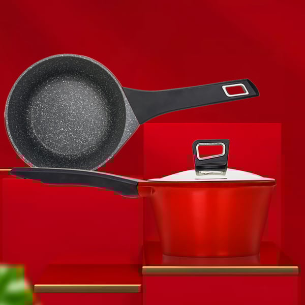 Aluminum Nonstick Covered Saucepan with Lid Homary UK