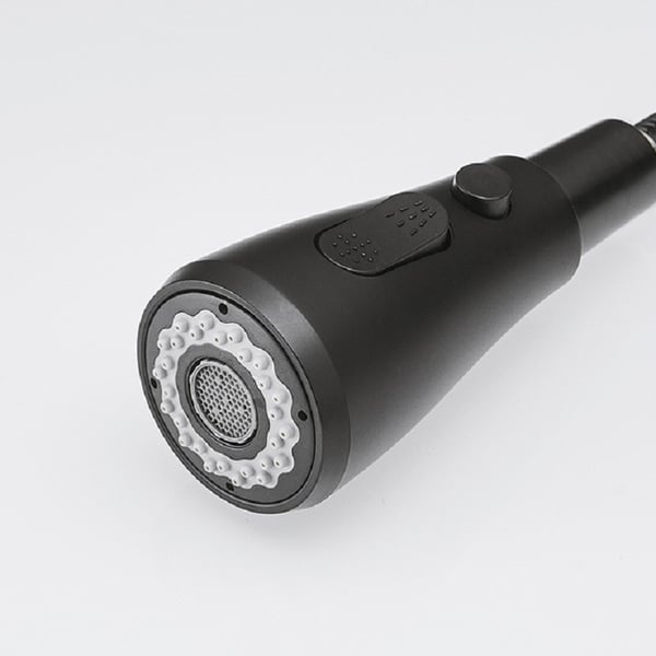 Water Filter Kitchen Faucet Pull Out Faucet in Matte Black Swirling