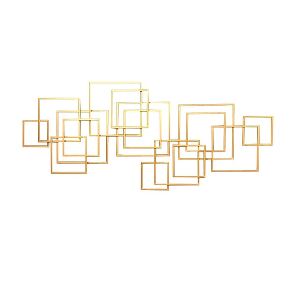 Modern Abstract Gold Home Boho Square Wall Decor