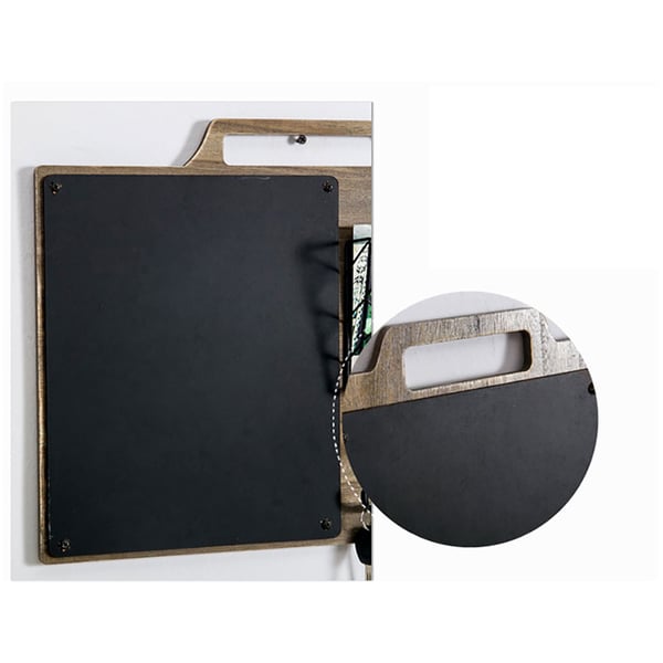 Retro Wall Organizer Memo Board with Hooks Set of 2Homary