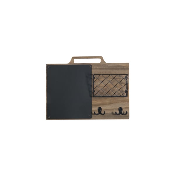 Retro Wall Organizer Memo Board with Hooks Set of 2Homary