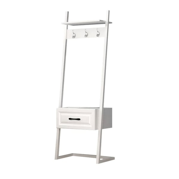 Contemporary Standing Shelves with Drawer&Hook Book Shelves for Bedroom