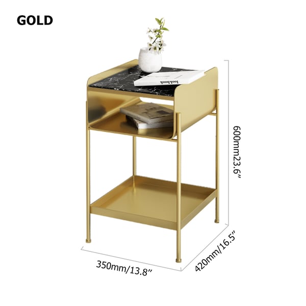 Modern Standing Shelves in GoldHomary