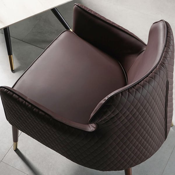 CALFOVERA - Housse D'accoudoir En Cuir PU Marron Foncé - Protection Anti-dérapante, Imperméable, Extensible Pour Canapé - 11