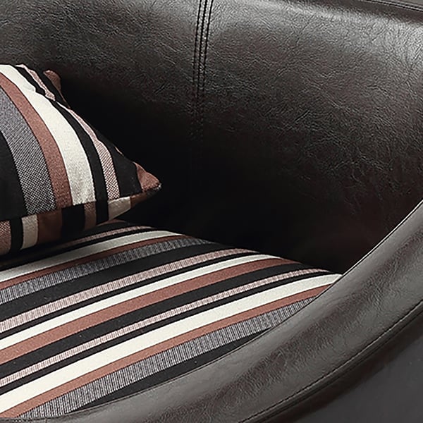 730mm Black PU Leather Dog Bed Rectangular Velvet Cushioned Pad