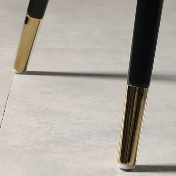 Modern Light Green Tufted Dining Chair High Back Upholstered PU Leather