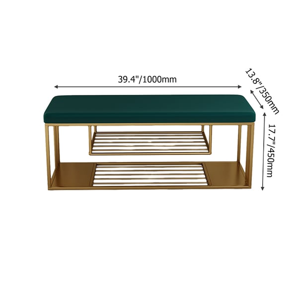 Contemporary Storage Bench in White Homary